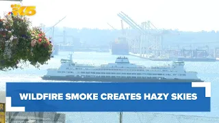 Wildfire smoke creates hazy skies