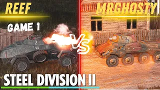 A Battle of LIGHT ARMOR! Reef vs. Mr.Ghosty Game 1- Steel Division 2 League S10 Div 2 #sd2