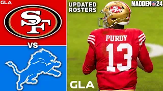 Lions vs. 49ers | 2024 - 2025 Updated Rosters | Madden 24 PS5