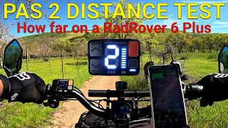 PAS 2 Mileage Test on the Rad Power Bikes RadRover 6 Plus