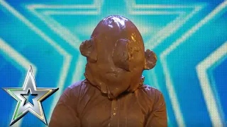 Tom Campbell freaks us all out with his Clay Head show  | Auditions Series 1 | Ireland's Got Talent