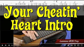 Your Cheatin’ Heart - C6 LapSteel Intro with Tab-In-Video