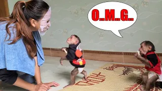 Mimi Kuku funny reaction to seeing Mom wearing a mask