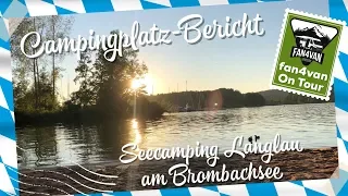 Campingplatz Bayern - Brombachsee Seecamping Langlau - fan4van berichtet