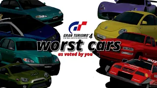 I asked my subscribers to make the worst cars possible in Gran Turismo 4