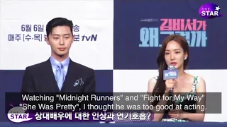 [ENGsub]Park Min Young and  Park Seo Joon talk about their great chemistry