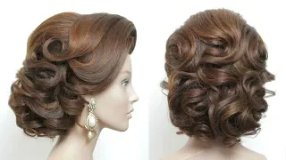 New Beautiful Bridal Hairstyle For Long Hair. Wedding Updo