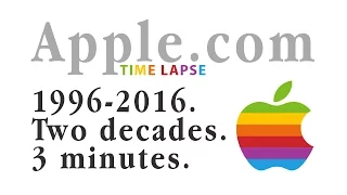 Apple.com 1996-2016 TIME LAPSE: 2 Decades in 3 Minutes