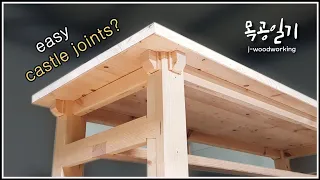 multi-purpose table using 2x4 2x6  [woodworking]