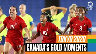 🇨🇦 🥇 Canada's gold medal moments at #Tokyo2020 | Anthems