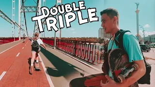 "DOUBLE TRIPLE Summer Fest" в Киеве, катаем по городу, на почте, снимаем видео, подготовка парка