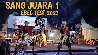 JUARA 1 EBEG FESTIVAL BANJARNEGARA 2023. EBEG KRIDOTOMO. KUDA KEPANG NOMOR 1