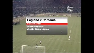 1985/86 - England v Romania (1986 WC Qualifier - 11.9.85)