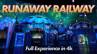 Mickey & Minnie's Runaway Railway Full Ride Experience in 4k | Disney's Hollywood Studios 2023