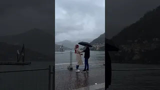 We can kiss forever ♥️ #love #como #italy #rain #romantic #life #beautiful