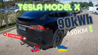 Tesla Model X 90D 2017 | Огляд на авто з Норвегії