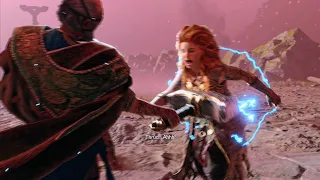 God of War Ragnarok - ODIN lifts THOR's Mjölnir and attacks Thrud