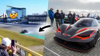 KTM X-BOW GT3 CRASH! | day1 world of car - huayra BC roadster, la ferrari, n-largo and more