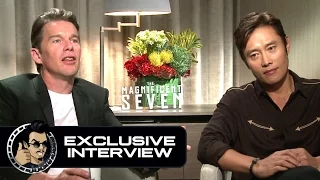 Ethan Hawke & Byung-hun Lee Exclusive THE MAGNIFICENT SEVEN Interview (JoBlo.com)