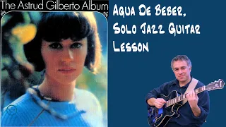 Agua De Beber, Jobim, Solo Jazz Guitar Lesson, Jake Reichbart