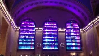 Grand Central station lights decoration for the Holidays