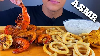 ASMR FRIED SHRIMPS&SQUID  튀긴 새우 오징어 EATING(MUKBANG) АСМР ЖАРЕННЫЕ КРЕВЕТКИ И КАЛЬМАР ИТИНГ(МУКБАНГ)