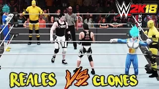 "Homero,Vegeta y Eddy Logan VS sus Clones" - WWE Royal Rumble 2018
