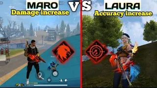 Maro vs Laura Character Skills and Ability Test After Update Free Fire