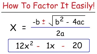 How To Factor Any Quadratic Equation Using The Quadratic Formula