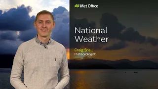 16/04/23 – Cloudy, overnight rain in the south – Evening Weather Forecast UK – Met Office Weather