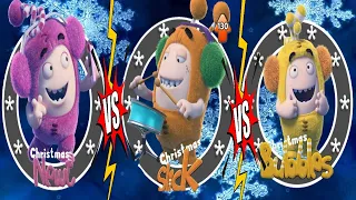 Bubbles vs Slick vs Newt Christmas | Oddbods Turbo Run | Droidzman Gameplay