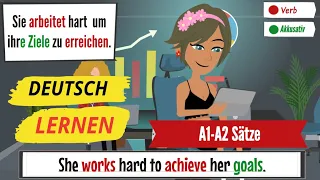 German for beginnres Wichtige Verben für Deutsch lernen A1 A2 die Verben a1 und a2 Easy Deutsch