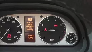 Mercedes 2010 B-Class SRS Restraint system malfunction - Faulty Relay