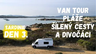 VAN TOUR | Moje OBYTNÁ DODÁVKA | Vanlife Sardinie, den 3.