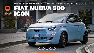 Fiat Nuova 500 Icon: la Pagella e tutti I dati rilevati da Quattroruote