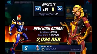 NOVA TRIALS DIFFICULTY 9 EASY MODE GUIDE | GET ALL REWARDS | MARVEL STRIKE FORCE | MSF