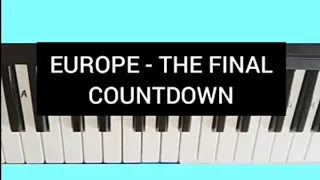 EUROPE - The Final Countdown - Easy keyboard / piano notes for beginners (Right hand)