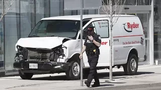 Van strikes pedestrians in Toronto