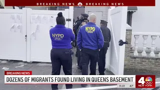 Dozens of migrants found living in Queens basement | NBC New York