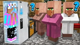 ΚΡΥΦΤΗΚΑ ΑΠΟ ΤΟΥΣ VILLAGERS ΣΤΟ ΨΥΓΕΙΟ ΣΤΟ MINECRAFT !