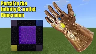 Portal to the Infinity Gauntlet Dimension | Minecraft PE