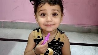 Bhavi pretend play with makeup toys🤩💅