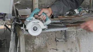 Test Video - BSP Turbo Diamond Blade on Thick Granite (Dry Cutting)