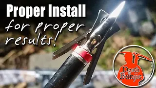 How to Properly Install the Rage CROSSBOW Hypodermic Broadhead!