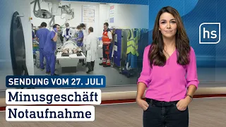 Minusgeschäft Notaufnahme | hessenschau vom 27.07.2023