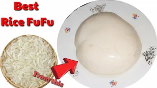 HOW TO MAKE RICE FUFU/SWALLOW USING PAR BOILED RICE |Easiest way Ever|DebbyTom