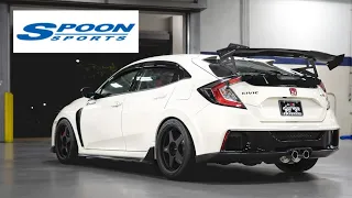 Spoon Sports Catalog Honda Civic Type-R FK8 Carbon Fiber Front & Rear Bumper Painting & Installation