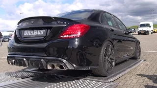 BRABUS 650 4.0 Biturbo V8 C63 S AMG! Start, Revs, Overview!