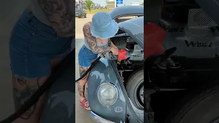 Fueling My 1957 beetle