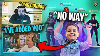 CONNOR ADDS NINJA ON FORTNITE! CONNOR FREAKED OUT! (Fortnite: Battle Royale)